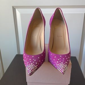Christian Louboutin Heels Pink Suede